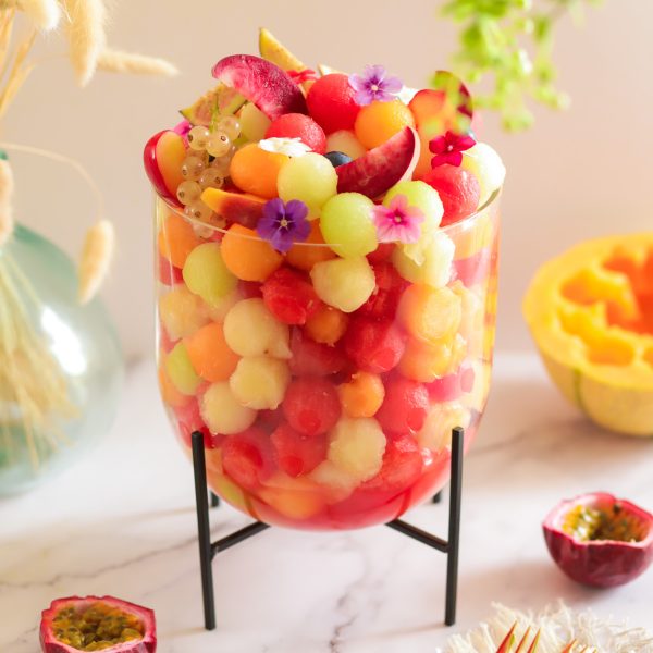 Salade de billes de fruits pastèque melon