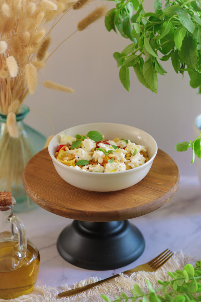 Spätzle tomates cerises burrata