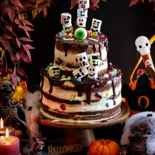 Halloween naked cake candy bonbons enfants
