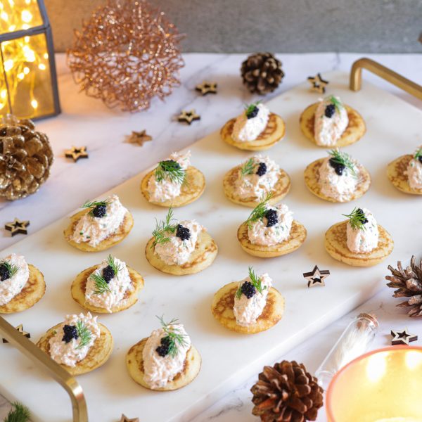Blinis Rillettes de saumon maison