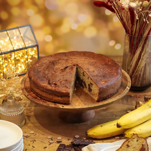 Gâteau moelleux banane chocolat facile